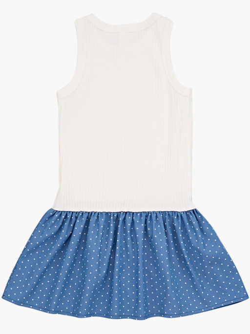 Платье комбинированное 22-7183 серый/джинс - Mini maxi фото 9