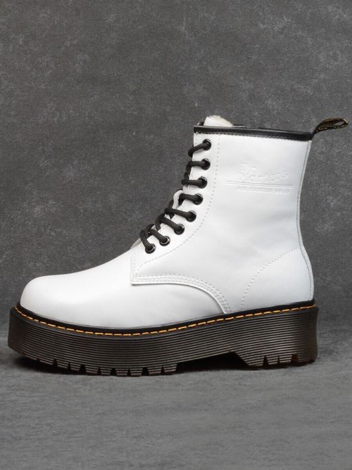 04-15265001 WHITE Ботинки зимние женские (натуральная кожа, натуральный мех) - Фабричный китай фото 12