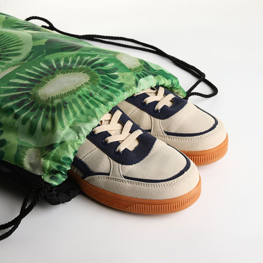 Мешок для обуви Киви, 32*0,5*40 см, отд на шнурке, зеленый - Simaland фото 4