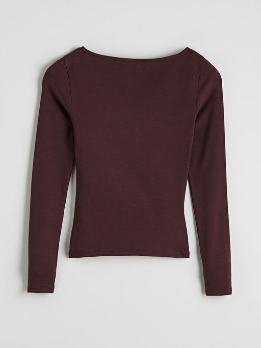 Kay?k Yaka B?zg?l? Kad?n Body