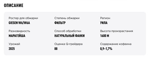 Кофе Колумбия Марагейша Вилла Бетулия - Tasty coffee фото 4