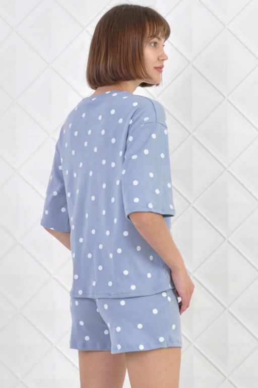 Арт. 9116 Пижама с шортами 42-50 (5 шт) Цвет:верх- кэмел, низ- кэмел - Калинка фото 2