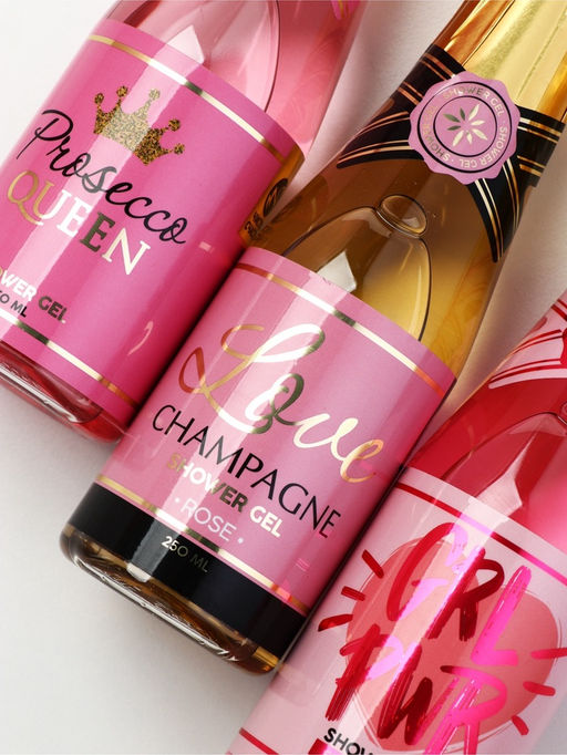 Гель для душа шампанское Искрись от счастья, набор 3 шт х 250 мл, Чистое счастье  фото 5