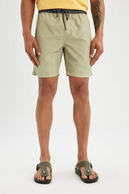 Короткие шорты для плавания стандартного кроя на сетчатой подкладке - Defacto фото 3