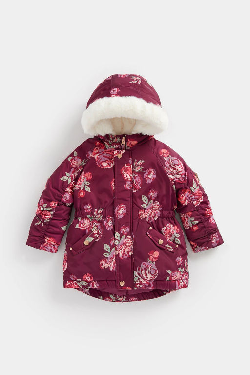 Mothercare / Куртка удлиненная на подкладке из искусственного меха