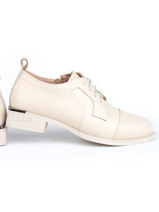 03-YP9862M BEIGE Полуботинки женские (натуральная кожа)