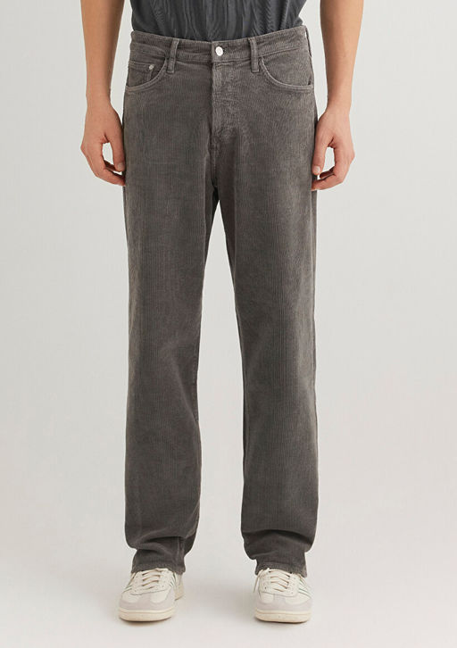 Toronto Street Antrasit Kadife Jean Pantolon - Mavi фото 3