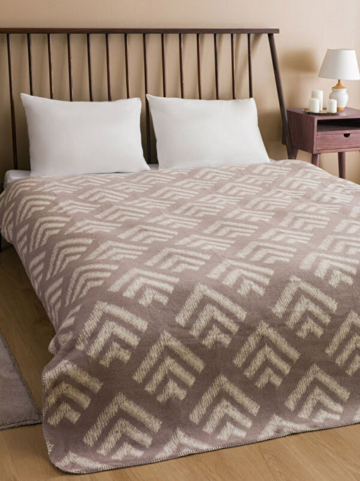 Desenli ?ift Ki?ilik Battaniye 200x220 Cm