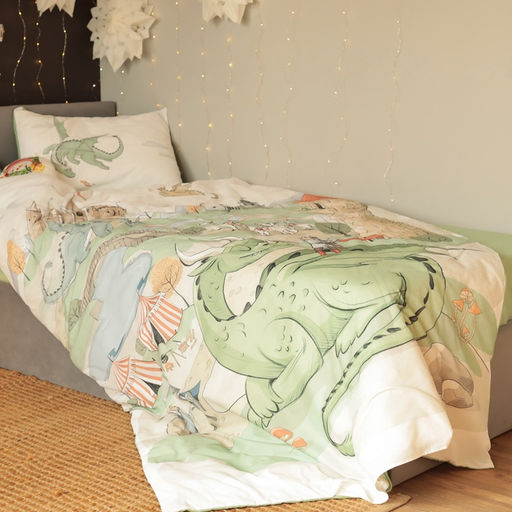 Постельное бельё 1.5-спальное «Этель» Dragon kingdom, бязь