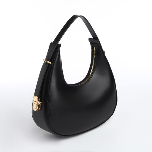 Сумка женская багет на молнии, цвет чёрный - Simaland фото 5