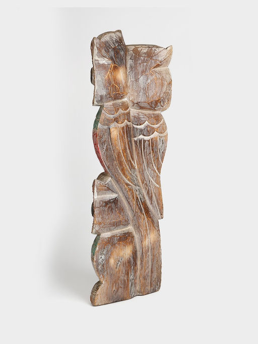 Сувенир интерьерный «Совы на ветке», 20×8×60 см, дерево, цв. разноцветный