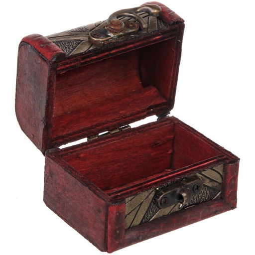 Цена за 3 шт. Сундук - шкатулка из дерева "SANTIMO", цвет как на фото, 8*6*6см (упаковка коробка)