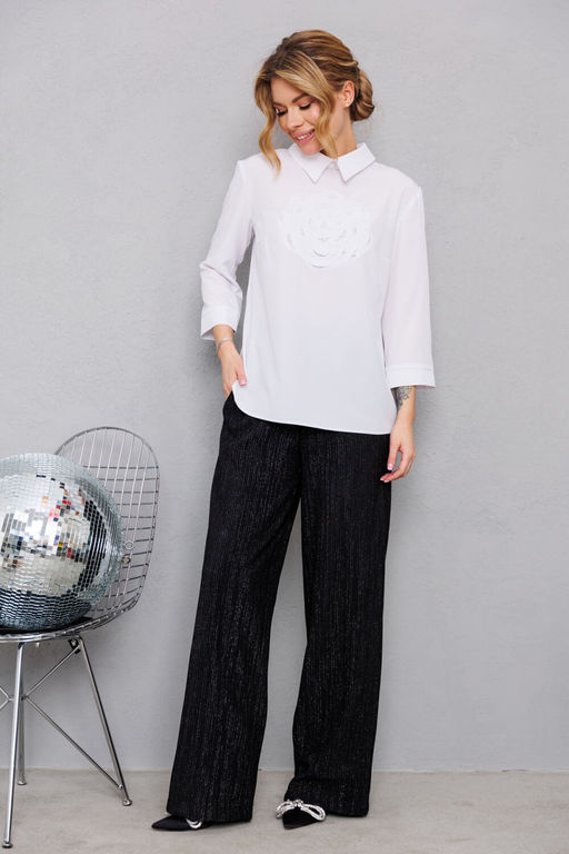 Блуза AMORI 6459 белый  фото 4