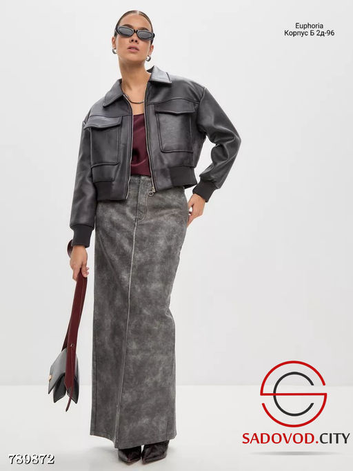 Женская куртка кожаная осенняя - Bruno фото 5