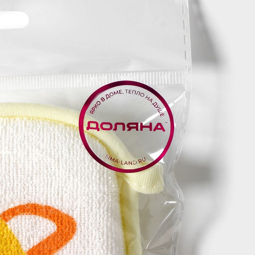 Мочалка детская для купания Доляна «Лиса», 12×8 см, МИКС