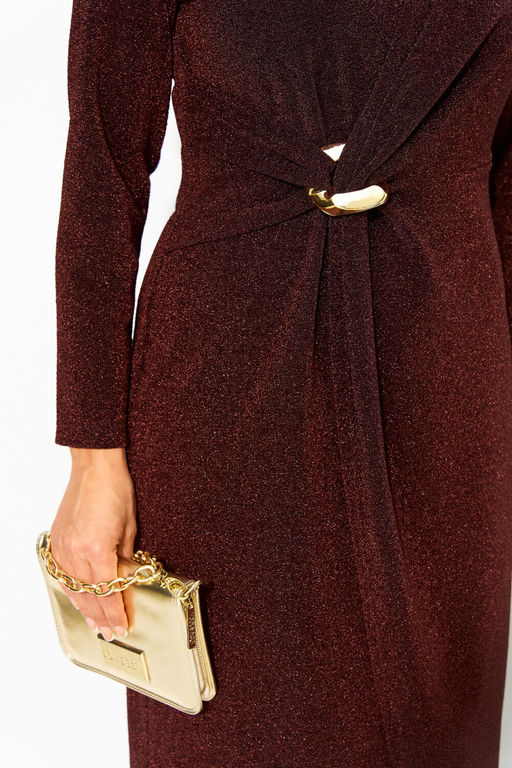 Платье Liliana 1497-Р горький шоколад  фото 3