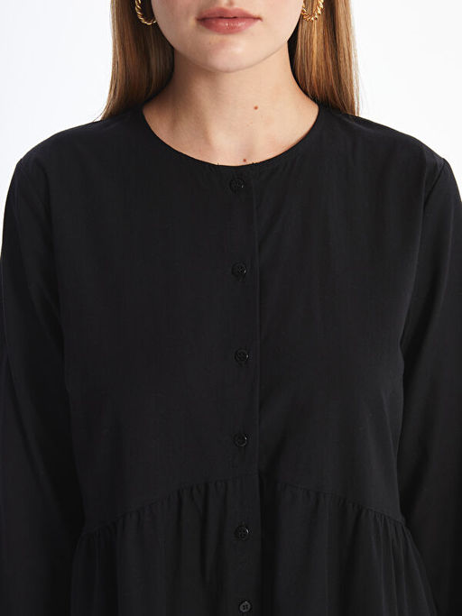 Bisiklet Yaka Elbise