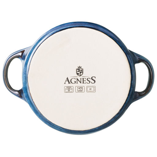 ГОРШОЧЕК ДЛЯ ЗАПЕКАНИЯ REACTIVE BLUE 18,5*14,5*6,5/10СМ 600 МЛ - Agness фото 3