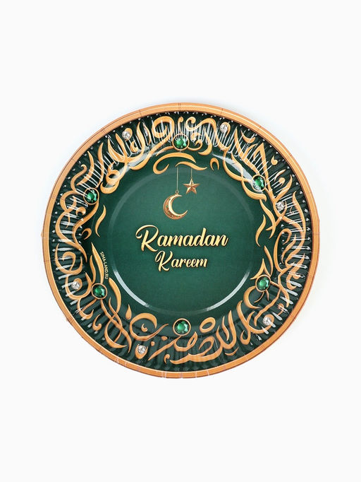 МП Набор бумжаной посуды «Ramadan Kareem», зелёный, 12 персон
