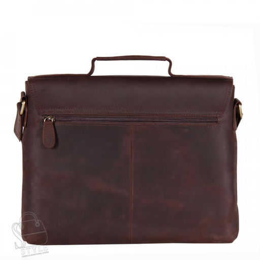 Портфель мужской кожаный 35502Z d.brown Zinimsk - S-style фото 4