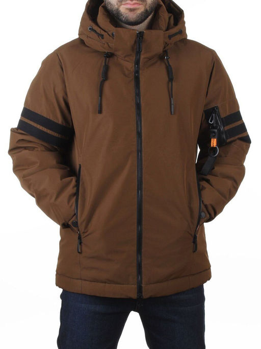 D6821 BROWN Куртка мужская зимняя (200 гр. холлофайбер)