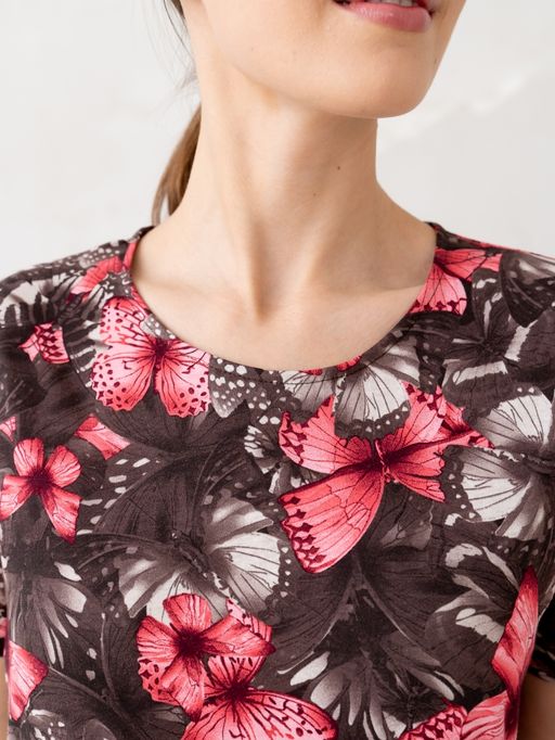 Платье жен.арт.416/1-2,коричнево-розовое - Binita фото 6