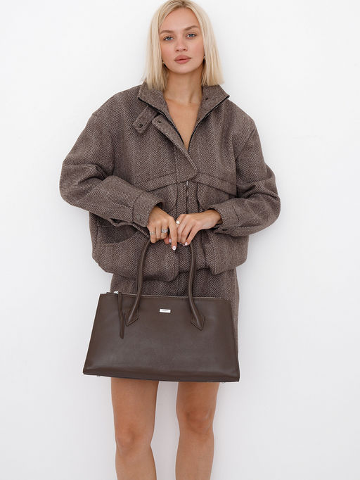 Сумка 9678SP cappuccino Velina Fabbiana-Safenta