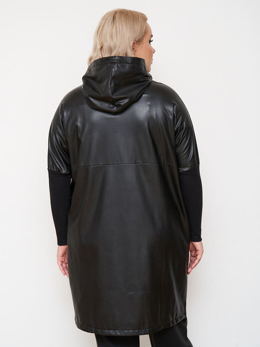 Пальто из эко-кожи PL10209BLK01 - Артесса фото 20