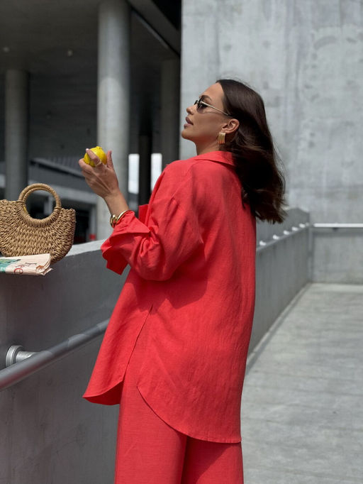 Блуза DilanaVIP 2099 лосось - Dilana vip фото 4