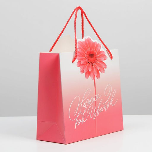 Пакет подарочный, упаковка, Flower, 25 х 26 х 10 см