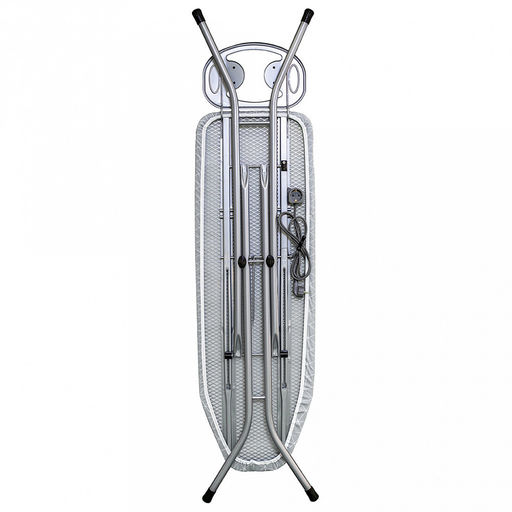 Доска гладильная Gloria Light 120х38х90см, тканевый чехол, регулировка высоты, подставка под утюг, серая эмаль, Perilla (Россия) - Домашняя мода фото 3