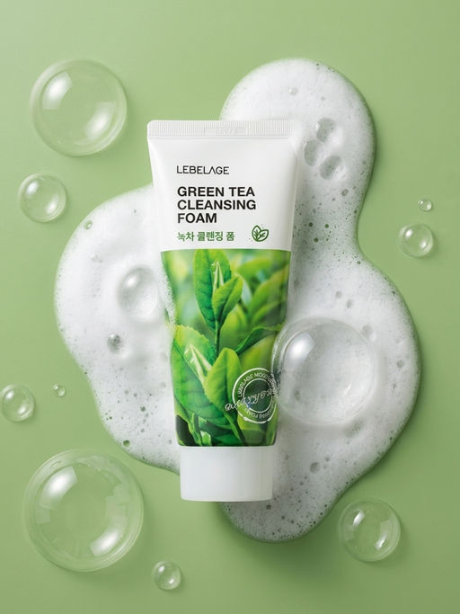 Lebelage Очищающая пенка для лица с экстрактом зеленого чая / Green Tea Cleansing Foam, 100 мл