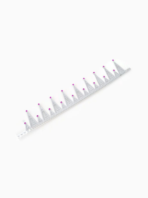 Цена за 2 шт. Корона королевы для девочки, цвет серебряный