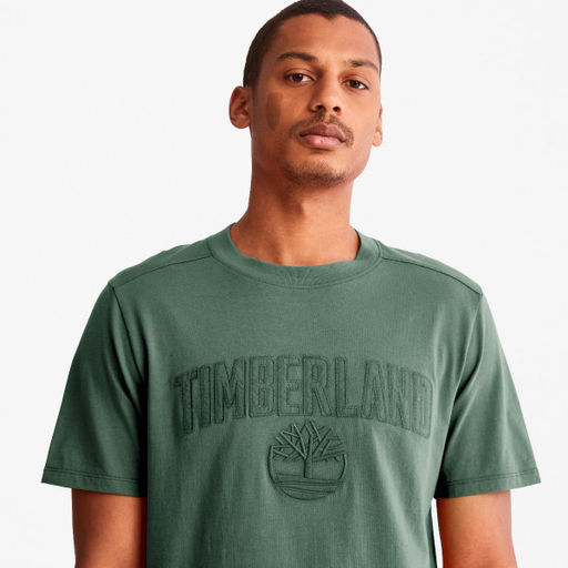 Мужская футболка Timberland EK+ REC.CTN Tee зеленая  фото 5