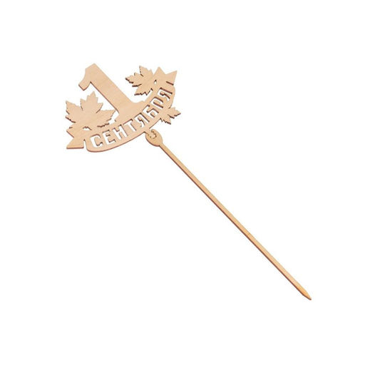 Цена за 5 шт. Топпер для торта «1 сентября», МИКС