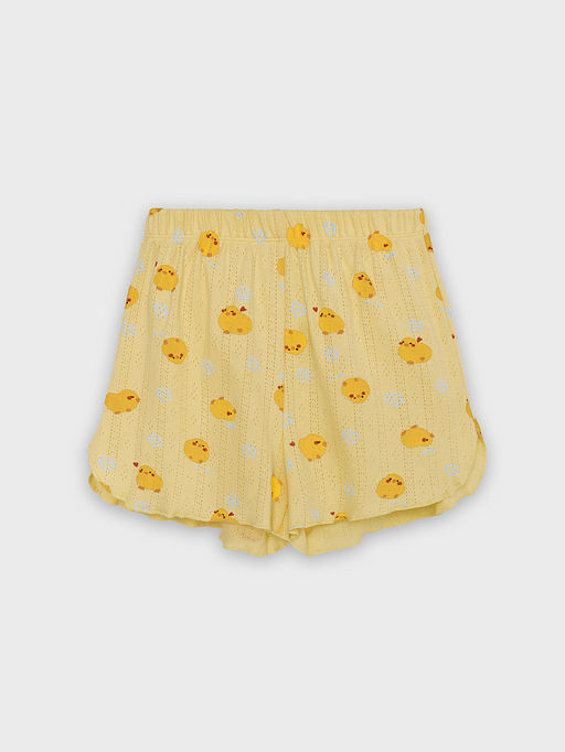 Комплект домашний для девочек желтый с принтом уточек - Mark formelle фото 8