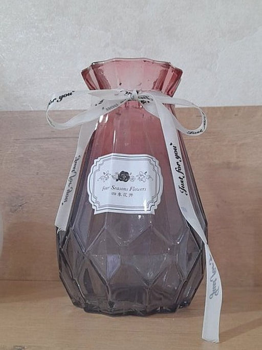 Ваза Ст 18см Презент градиент микс Y4-3820 I.K (361707) /DANIKS/  фото 6