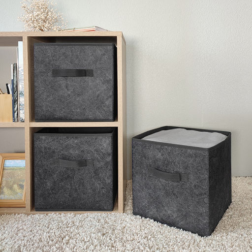 Короба стеллажные, без крышки, 28*28*28 см, набор 3 шт. Valiant  фото 33