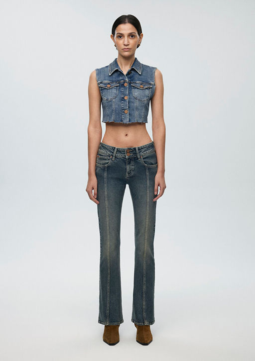 Tibby Iconic Z?mbal? Z?mparal? Indigo Mavisi Jean Yelek фото 3