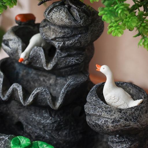 Фонтан настольный «Горный цветок под деревом», 27×18 см, без подсветки, без шарика