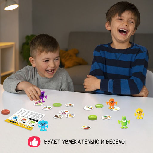 Настольная игра «Читалка-прилипалка», 2-5 игроков, 4+