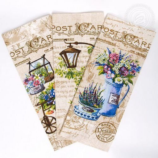 К-т полотенец Встреча 50*60 см. - 3 шт. рогожка хлопок 100% - Лен поволжья фото 3