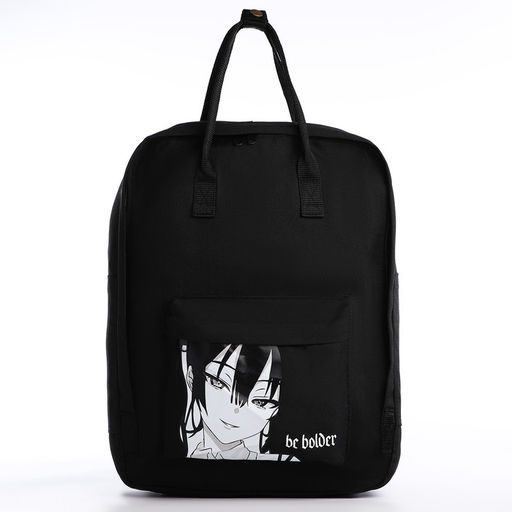 Рюкзак текстильный мамс Anime, 38х27х13 см, цвет черный - Nazamok фото 3