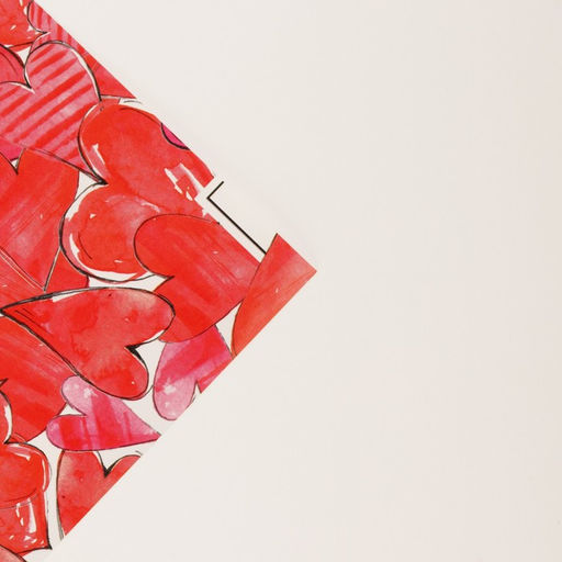 Цена за 10 шт. Бумага упаковочная глянцевая Love, 70?100 см