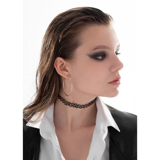 Чокер Ассорти романтика, (набор 4 шт), цвет чёрно-серебряный , длина 30,5см - Queen fair фото 3