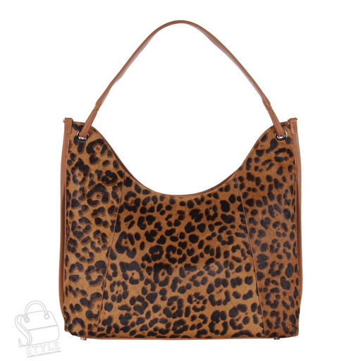Сумка женская кожаная 3628VG leopard brown Vitelli Grassi  в Новосибирске