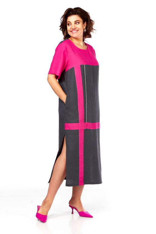 Платье Diamant 2076 розовый  фото 4