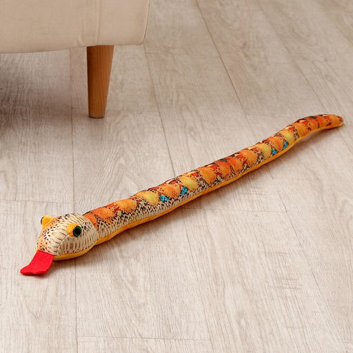 Мягкая игрушка Змея, 80 см, голубые пятна - Simaland фото 4