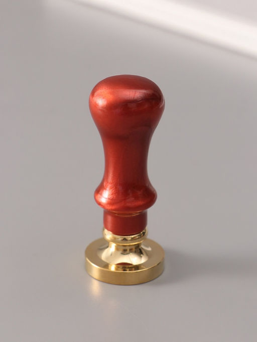 Печать для сургуча с пластиковой ручкой «Венок с буквой F», 2.5×2.5×6.3 см