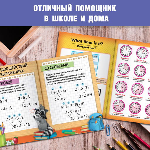 Книги-шпаргалки набор для начальной школы, 6 книг по 8 стр. - Буква-Ленд фото 9